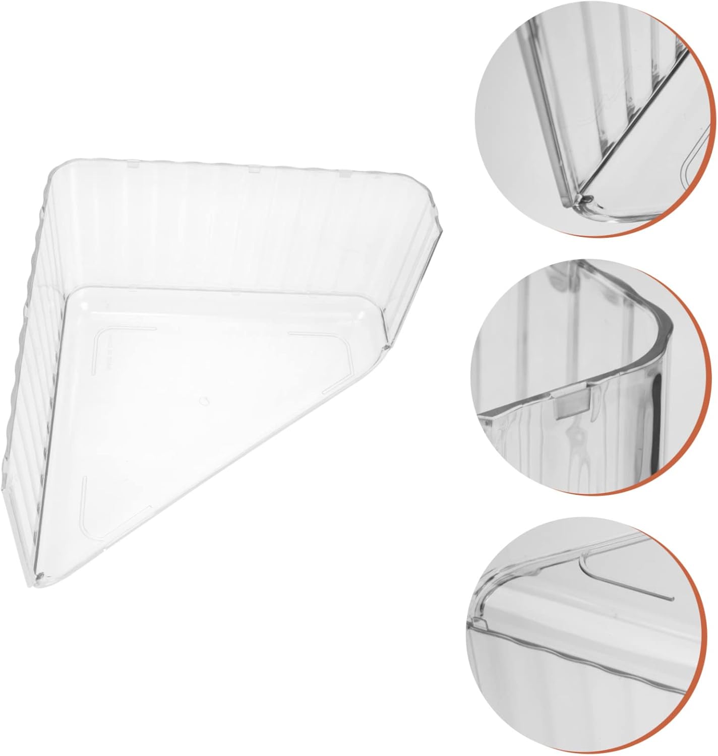 2pcs Triangle Shelf Corner Shower Wall Mount Shelves Clear Tub Clear Wall Shelf Makeup Wall Mounted Shelves Bathroom Shelf Punch- Corner Rack Perfume Organizer Storage Ac