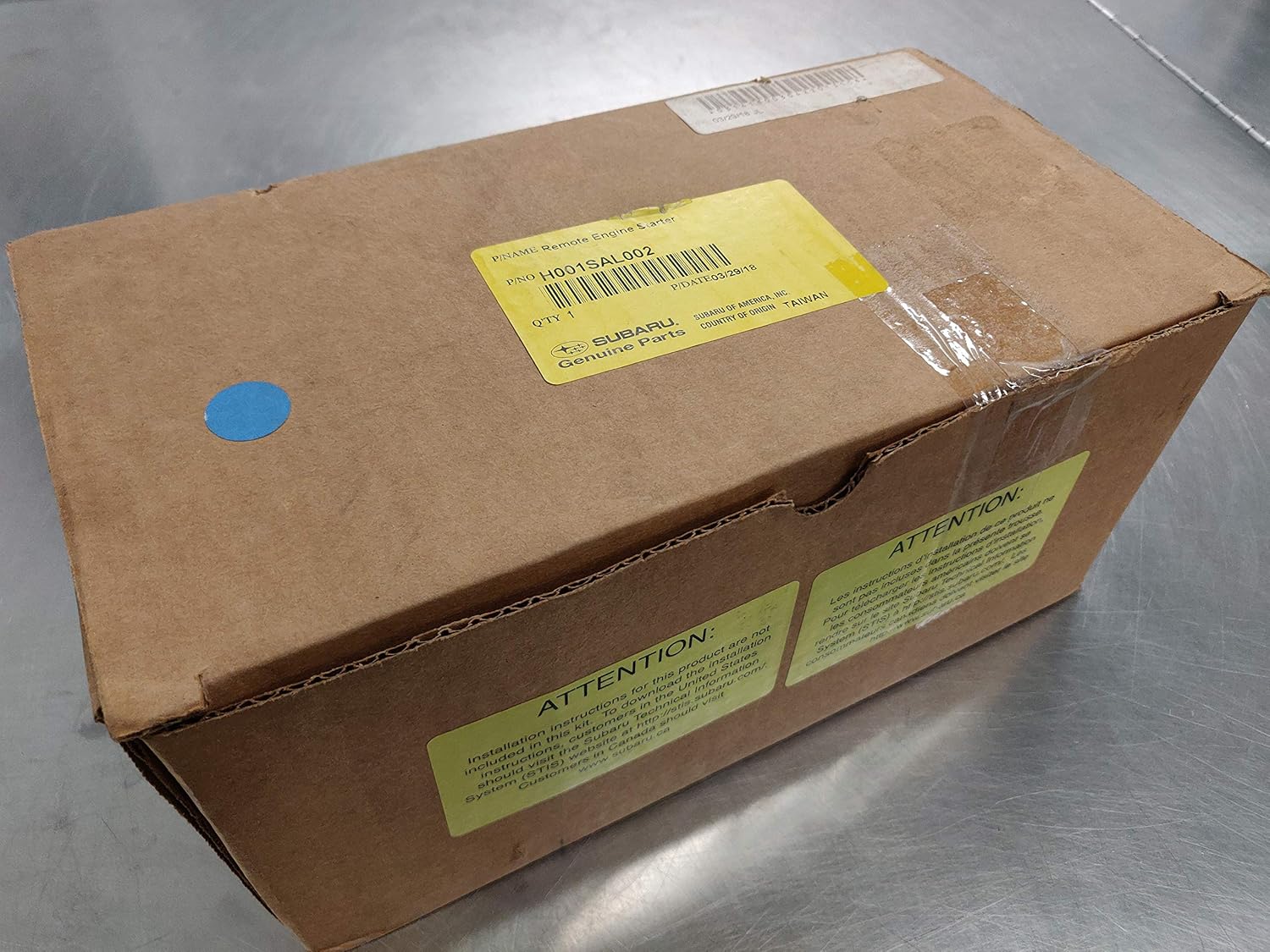 Subaru Remote Start 2015-2018 Legacy & Outback w/Turn Start H001SAL002 Genuine OEM