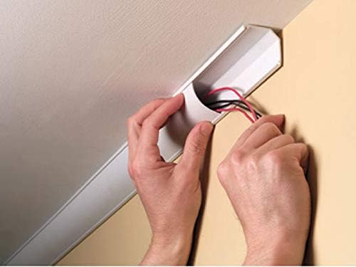 Electriduct Large Corner Duct Cable Raceway (1250 Series) - 5 Feet - Beige - 10 Sticks