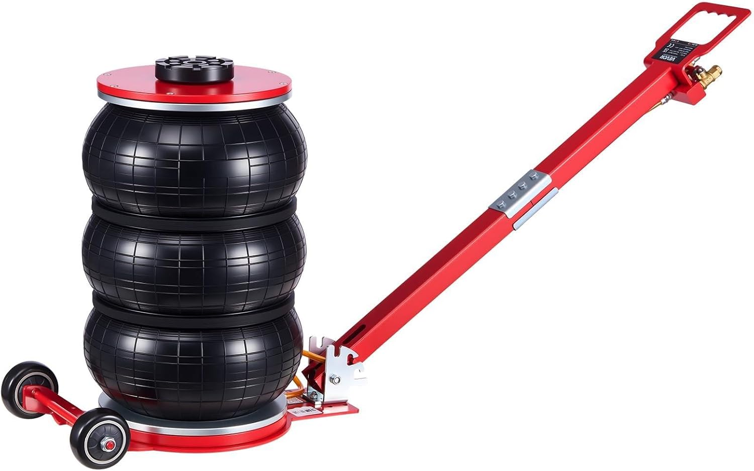 VEVOR Air Jack, 5 Ton/11023 lbs Triple Bag Air Jack, Airbag with Six Steel Pipes, Lift Up to 18.3 inch/464 mm, 4-10 s Fast Lifting Pneumatic with Adjustable Long Handle for Cars, SUVs, Pickup Trucks