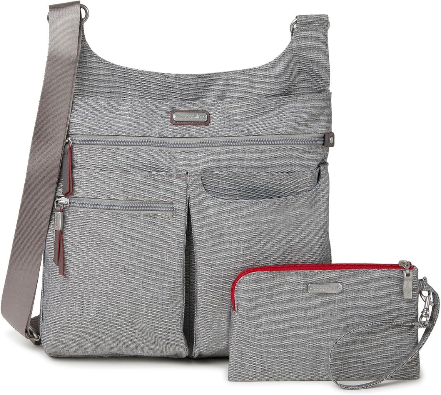 Baggallini On Track Crossbody with RFID Phone Wristlet