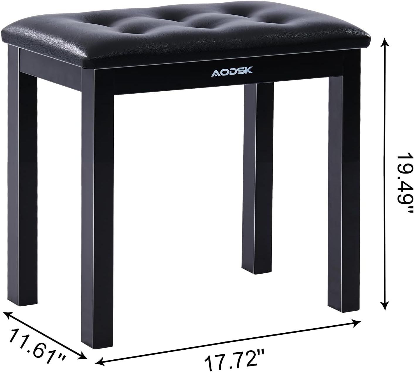 AODSK 88 Key Weighted Action Digital Piano,Grade Hammer Action Keyboard UPB-85+AODSK Iron Piano Bench UAP-10