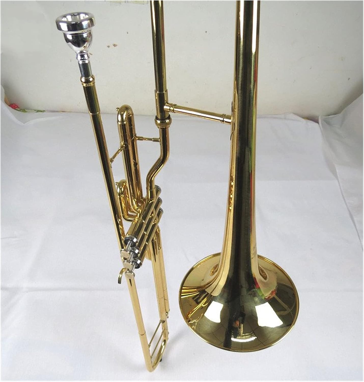 Student Trombone State Key Slide Trombone Bass Trombone Small Shank Bb/Gold Brass Bell New Trombone Kit
