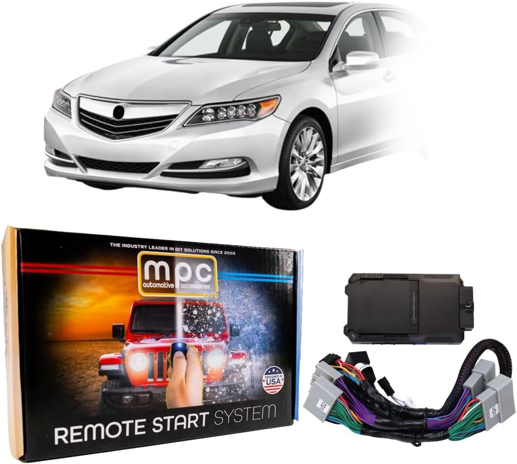 MPC Plug-n-Play Factory Remote Activated Remote Start Kit Compatible with 2014-2015 Acura RLX - T-Harness - w/FlashLink Updater