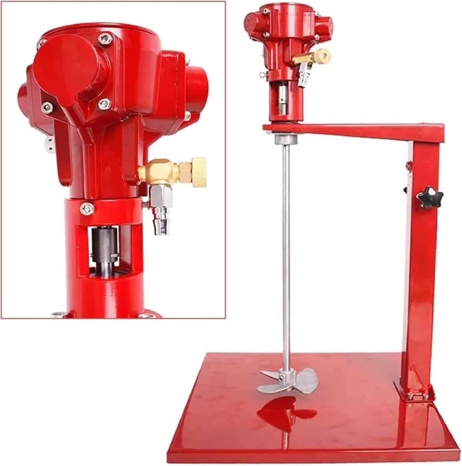 Paint Stirring Machine, Pneumatic Paint Mixer Stirrer, Paint Mixer for Drill, Coating Agitator for Paint Dye Hydrosol Mixing