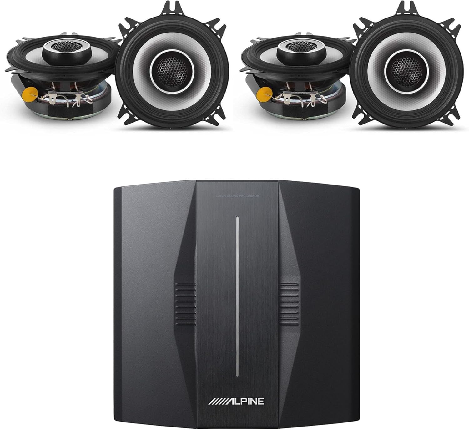 Alpine PXE-C80-88 OPTIM8 8-Channel Hi-Res Digital Sound Processor Amplifier w/ S2-S40 4