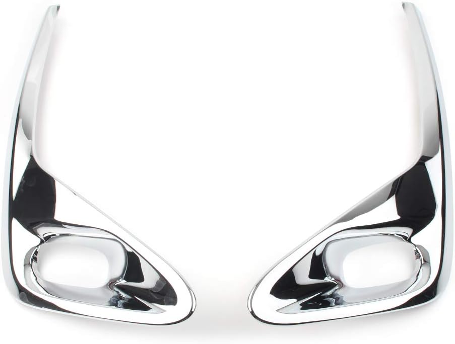 Cninba13 Car Front Bumper Fog Light Foglight Lamp Frame Trim Guard Cover for Toyota Sienta 2020 Chrome