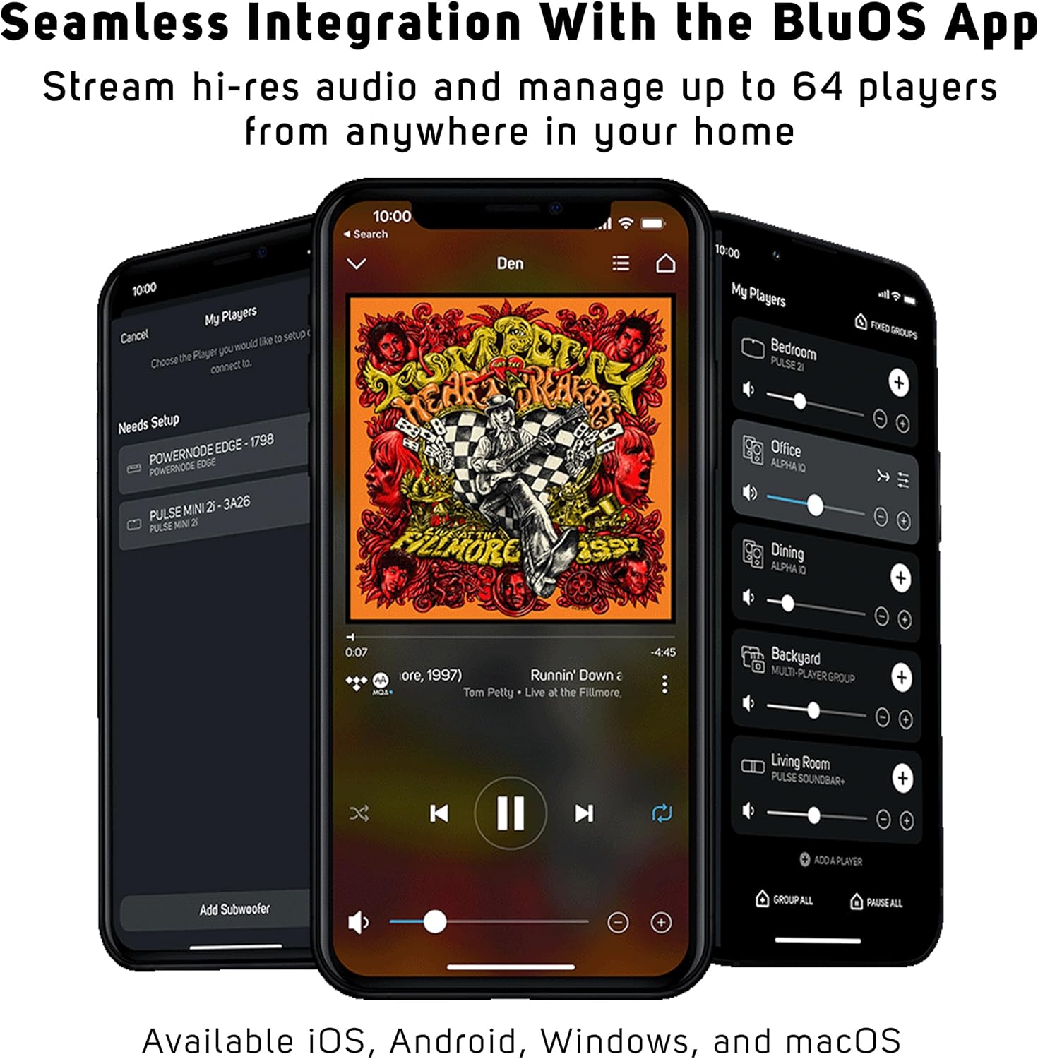 Bluesound Node Performance Multi-Room Hi-Res Wireless Music Streamer (2024 Model) - White