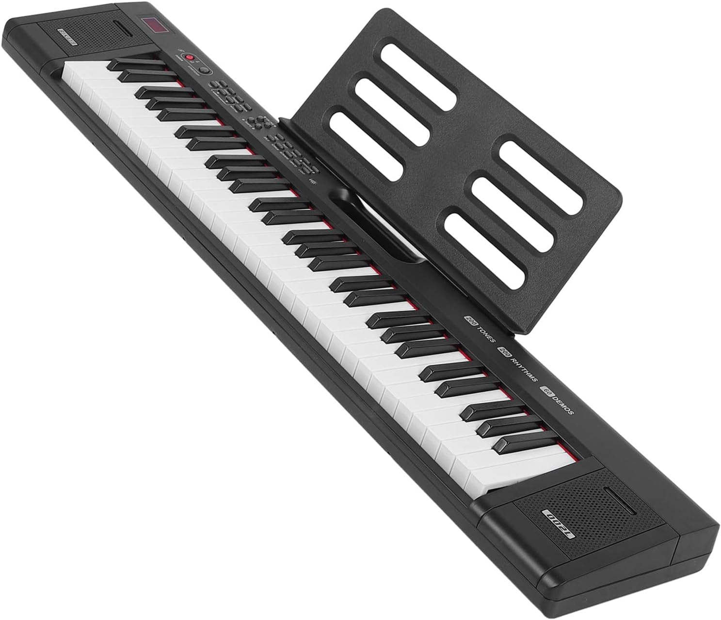 61 Key Digital Piano Keyboard, Digital Piano with Rich Tones and Rhythms Portable Lighting Electronic Keyboard for Learning (US Plug