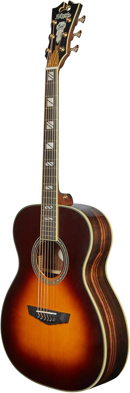 D'Angelico 6 String Acoustic-Electric Guitar, Right (DAEOMVSBGP)