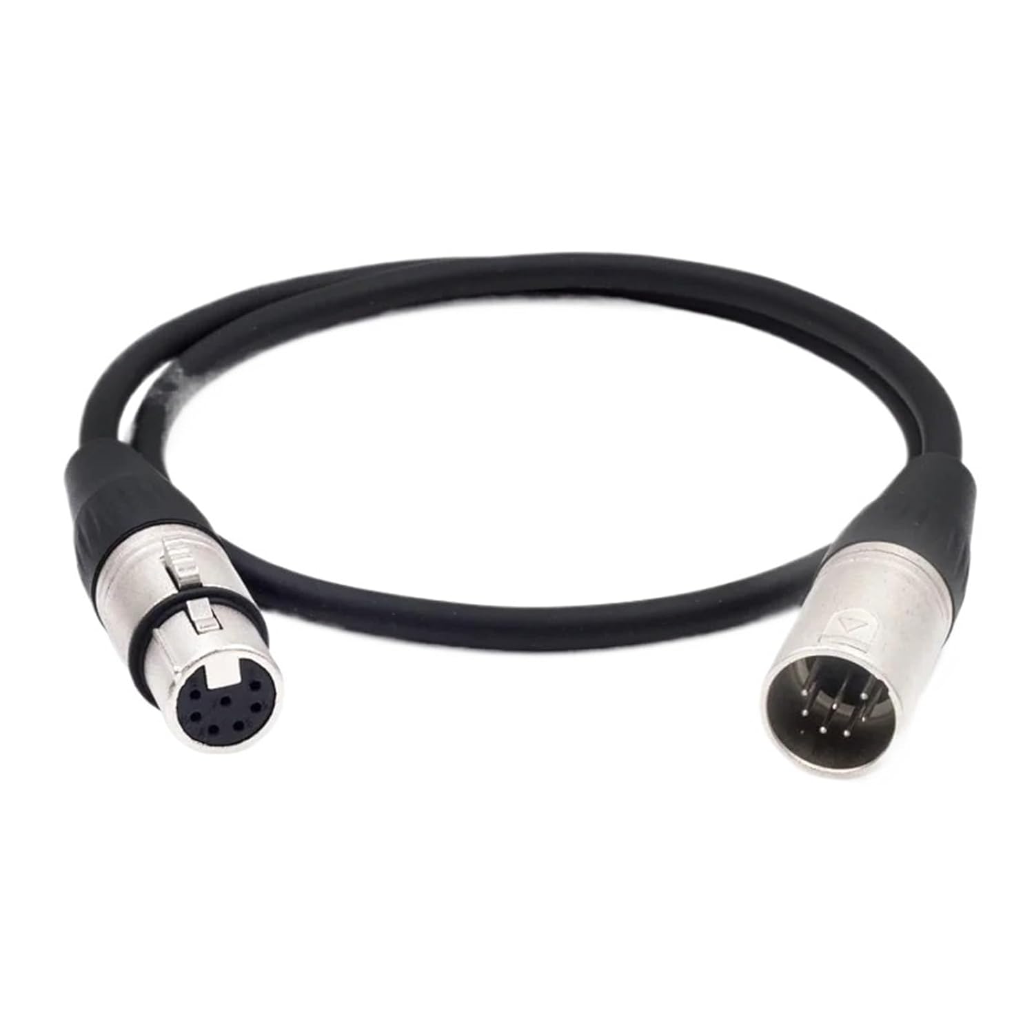 7 Pin 7P 7Pin XLR to XLR Male to Female Audio Cable(Red,1m)