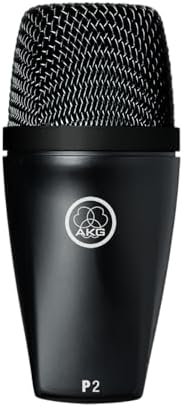AKG Pro Audio P2 High-Performance Dynamic Bass Microphone, Black