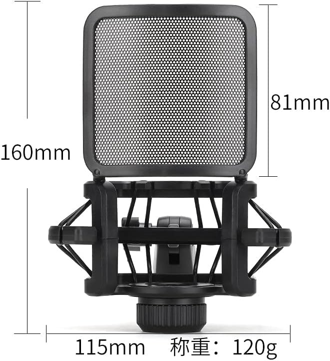 Bracket Reduce Noise Sturdy Stable Easy Install Anti Vibration Universal with Filter Screen Shock Mount Plastic for Microphones