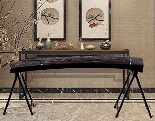 LANDTOM Professional A-Style Portable and Easy Travelling type Guzheng Stand made of Solid Wood (Ebony- Black)…