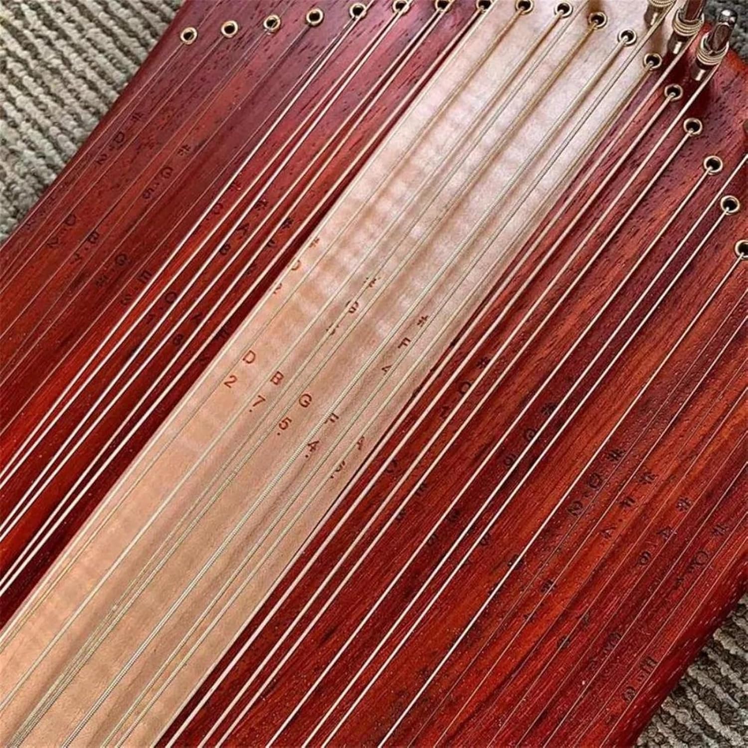 Lyre Harp Set Lyre Harp 37 Strings Professional Chromatic Scale Lyres Portable Small Harp Stringed Instruments Beginners Accessories