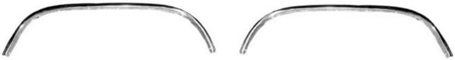 For Chevy C1500/K1500 1990-1997 Wheel Arch Molding Driver and Passenger Side | Pair | Rear | Chrome | Plastic | GM1790106, GM1791105 | 15546459, 15546460