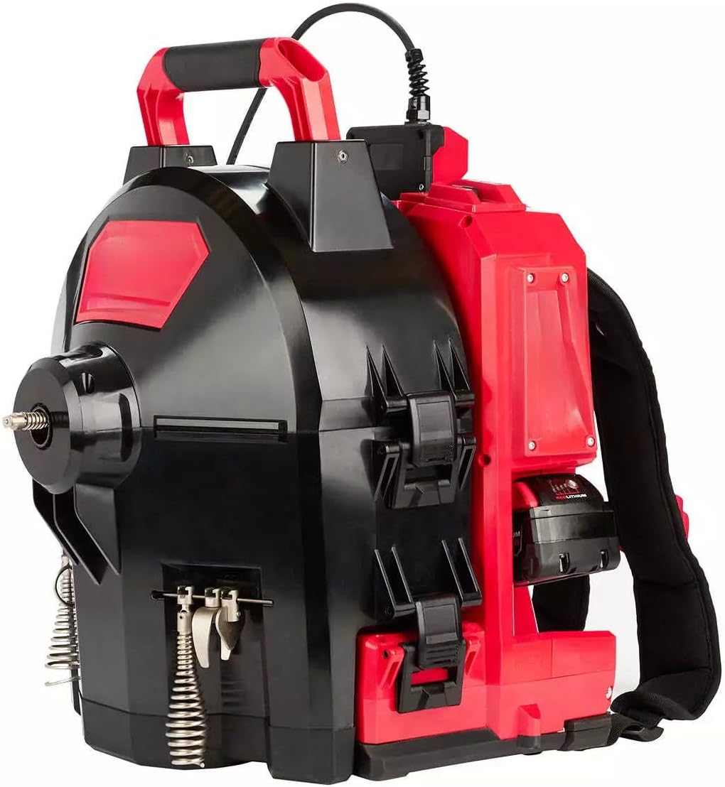 2775B-211 Compatible with Milwaukee 18V Cordless Drum Machine with 3/8” Cable, Drain Cleaner Tool Kit