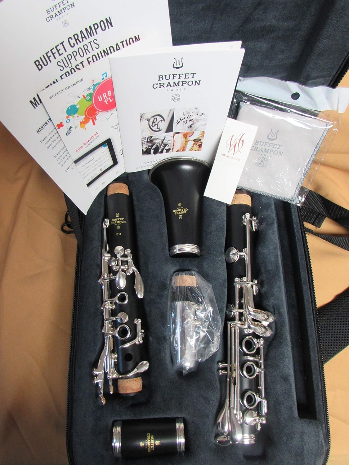 Buffet Crampon E11 Bb Clarinet Silver Plated Keys