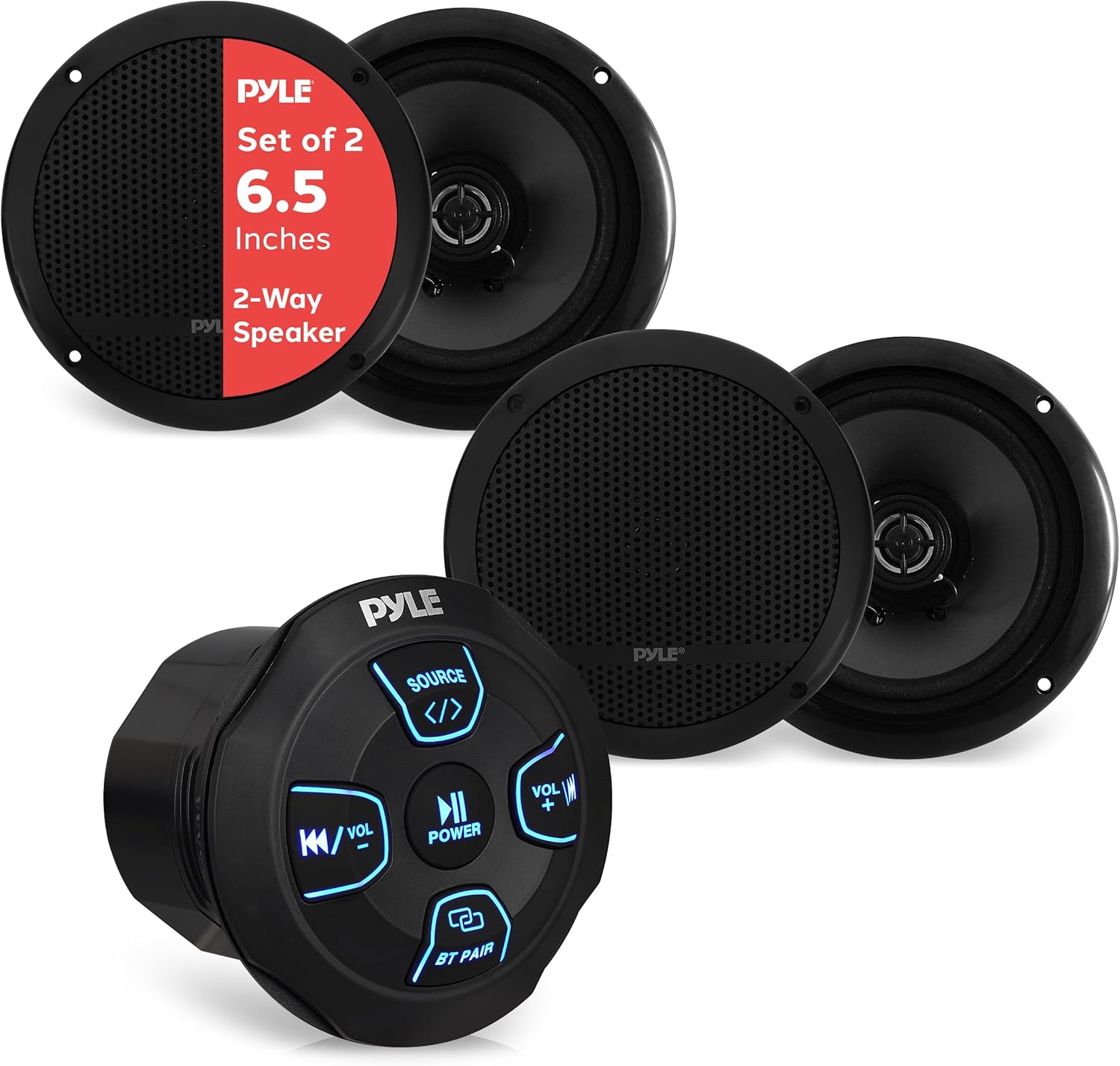 Pyle 240 Watts Bluetooth Marine Grade 6.5