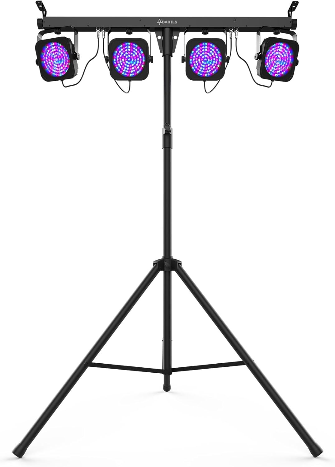 Audiosavings Bundle: (2) Chauvet DJ 4BAR ILS Wash Lighting System w/(4) Par Lights+Tripod+Footswitch+Bag