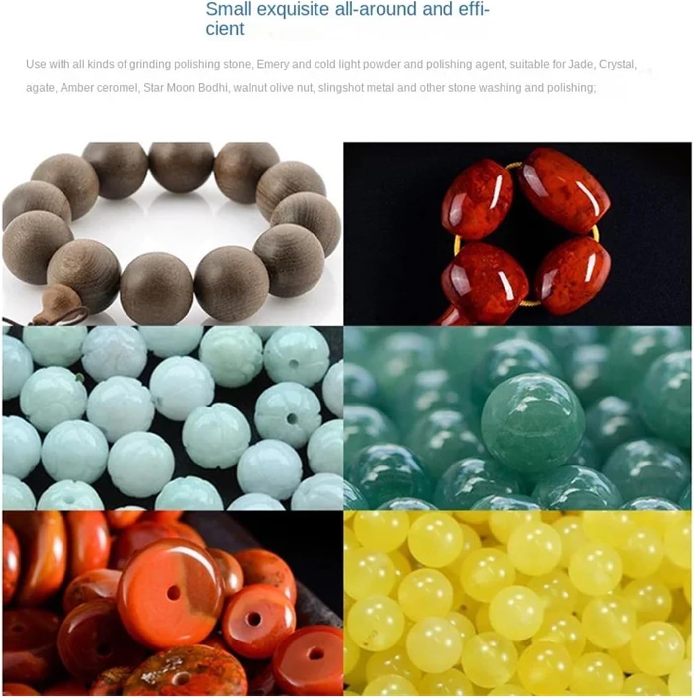 Vibratory Tumbler, Jewelry Vibration Polishing Bucket Burnishing Grinding Rock Drum Machine Making Tool for Jewelry, Wood, Amber, Metal, Jade(12 inch)