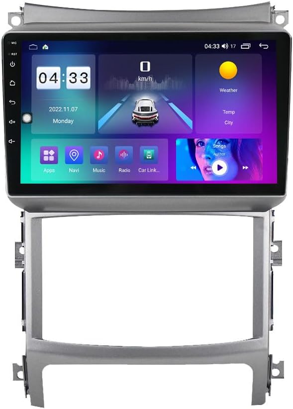 Android Car Stereo for Hyundai Veracruz IX55 2006-2015,9 inch IPS Touchscreen with Upgrade Wireless CarPlay & Android Auto,WiFi/GPS,Support SWC and Subwoofer,8-Core 8G+256G