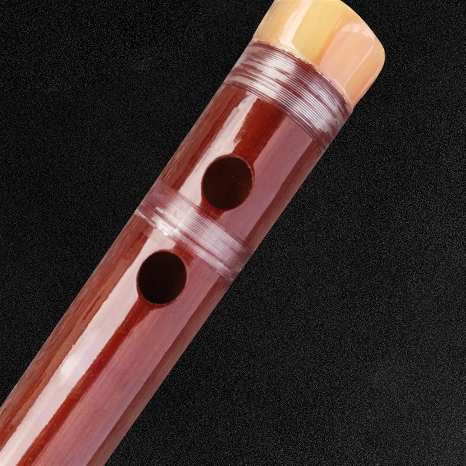 TSTS Chinese Bamboo Flute Professional Brown Bamboo Flute Piccolo 6-Hole Recorder Children Beginner Adult Woodwind Instrument (Color : D)