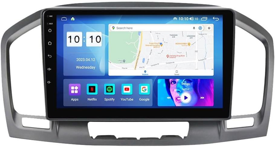 Android Car Stereo for Buick Regal 2009-2013 Opel Insignia 2008-2013,9 inch IPS Touchscreen with Upgrade Wireless CarPlay & Android Auto,WiFi/GPS,Support SWC and Subwoofer,8-Core 8G+256G