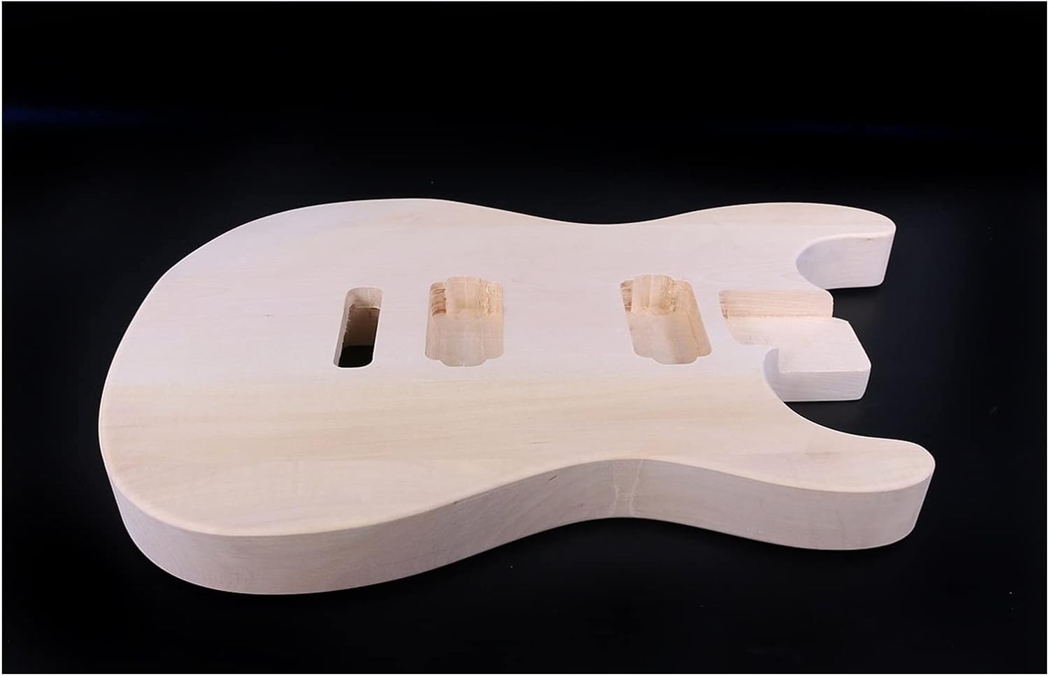 FLFL Fit DIY Electric Guitar Body HH Basswood Guitar Project Hand-Made Unfinished Unfinished Guitar Kit