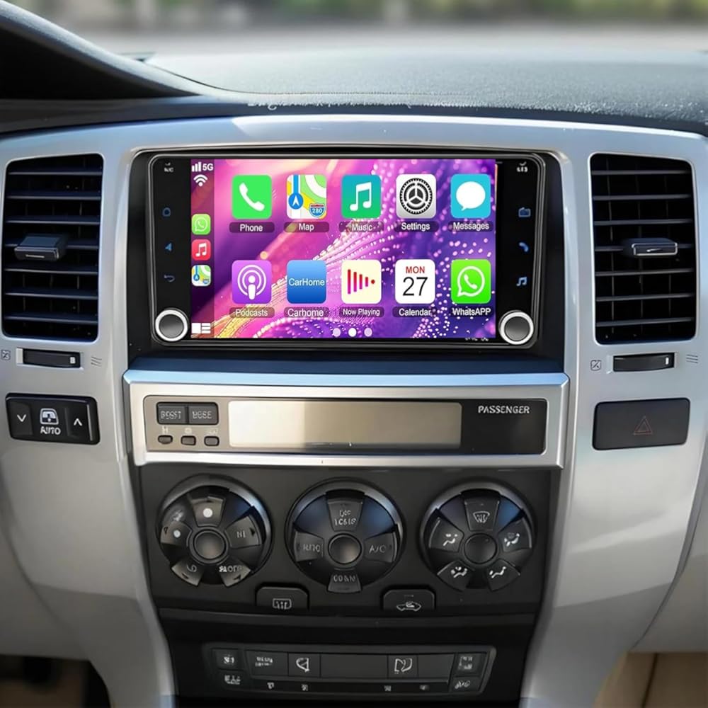 7 Inch IPS Touchscreen Car Stereo for Toyota 4Runner 2003-2009, for Tundra 2003-2006 with Wireless Carplay & Android Auto, Support GPS, Bluetooth, Backup Camera, SWC, Dual USB-4+64G