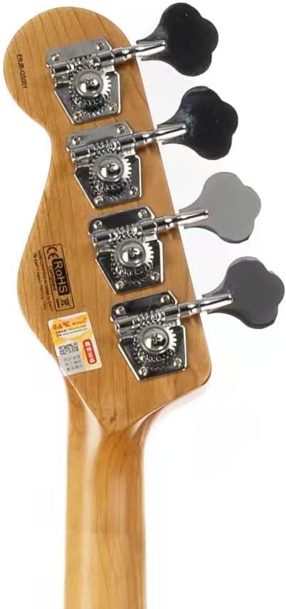 EART Guitars B-100 Roasted Maple Neck Rosewood Fingerboard Mahogany Body Stainless Steel Fret Standard 4 Strings Electric Bass