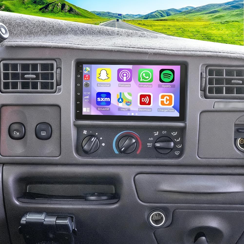 2+64G Car Stereo for Ford Excursion with Wireless Carplay&Android Auto,7 Inch Android 15 Touchscreen Bluetooth Car Radio with GPS, WiFi, FM Radio,Backup Camera,SWC,MIC