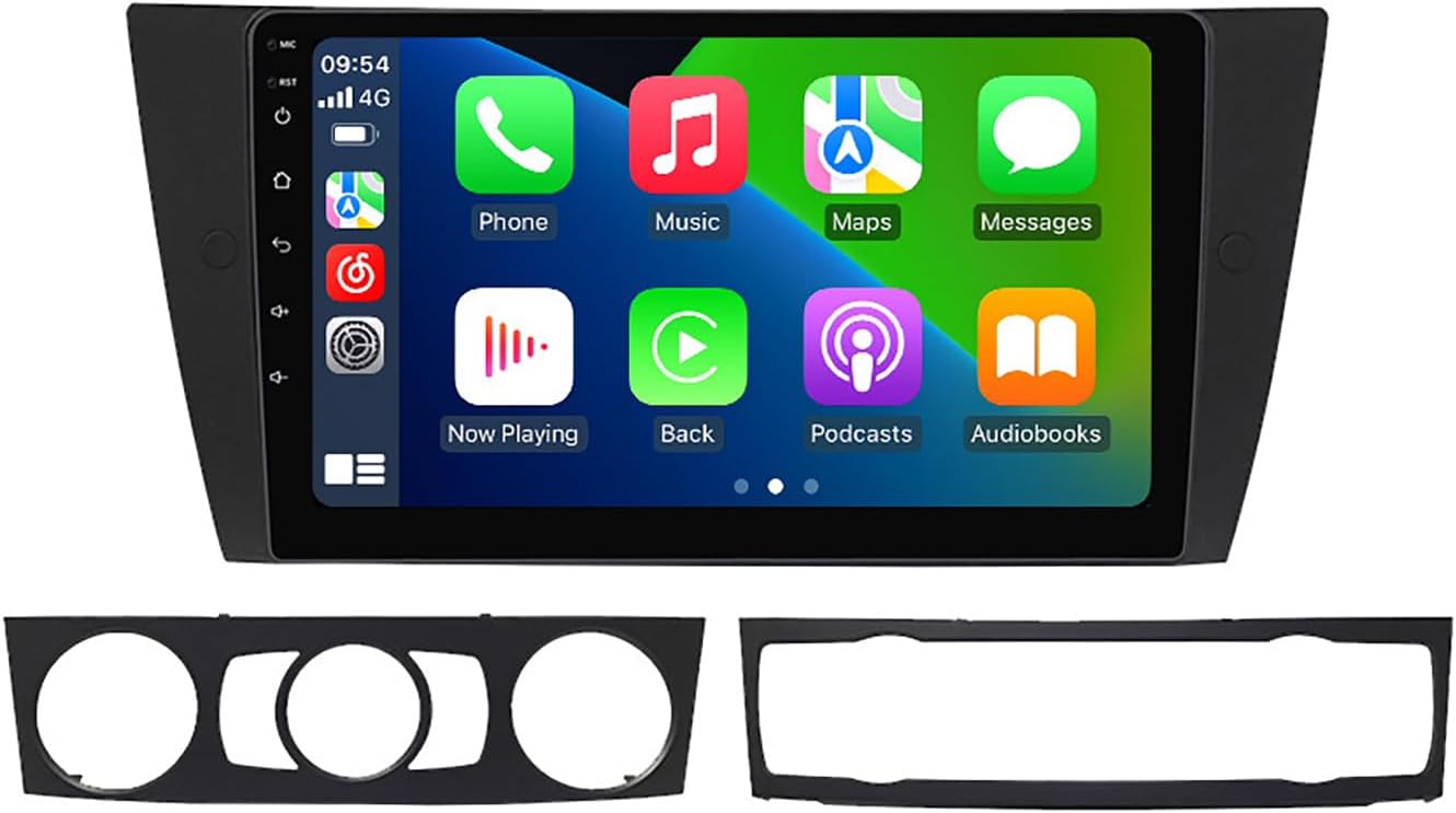 Android 14 Autoradio GPS Navigation System with FM, 9 Inch Screen Car Multimedia Stereo Player for BMW E90 2005 2006 2007 2008 2009 2010 2011 2012 2013