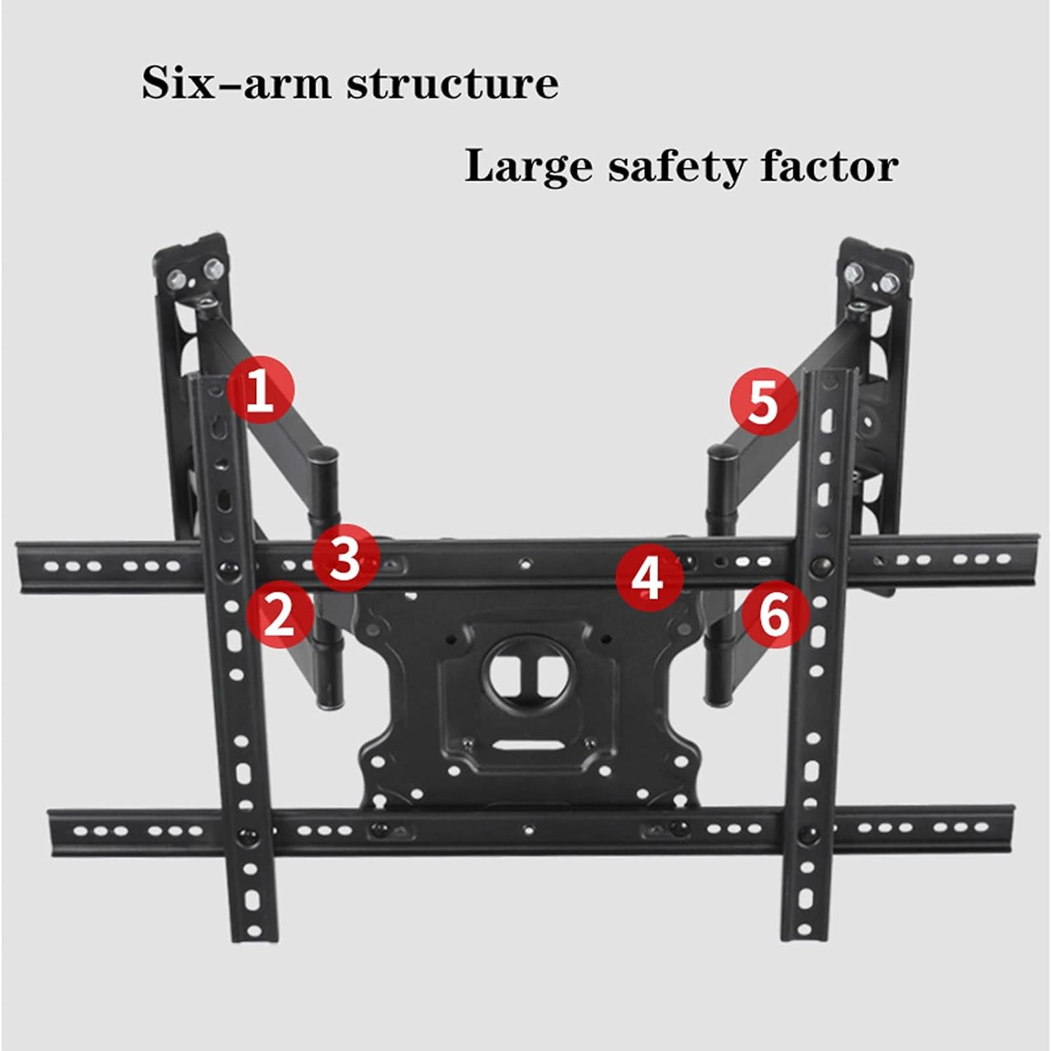 TV Mounts Universal TV Stand Corner Wall-Mounted TV Bracket Six-arm Rotating Extension Tilting Double Base Bracket for Most 37