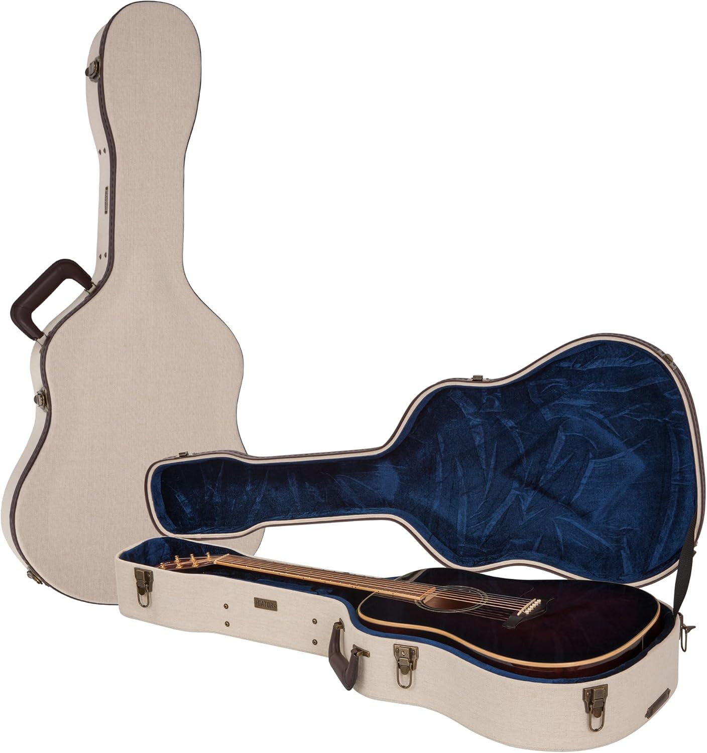 Gator Cases Journeyman Series Deluxe Wood Case for Acoustic Guitars (GW-JM-DREAD)