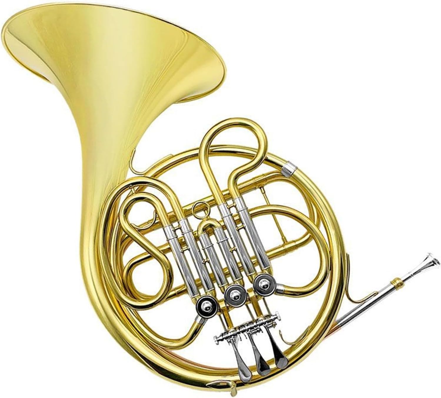 Professional brass instrument 3 key single row F key French horn beginner practice