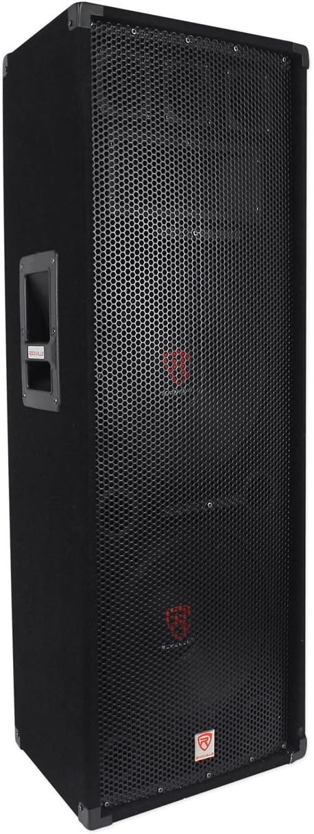 Rockville RSG12.2 Multipack: 2 x 12 2000-Watt Passive DJ/Pro PA Speakers, 2 x 36 Mounting Poles, 2 x 20 ft XLR Microphone Cables, 6 Items