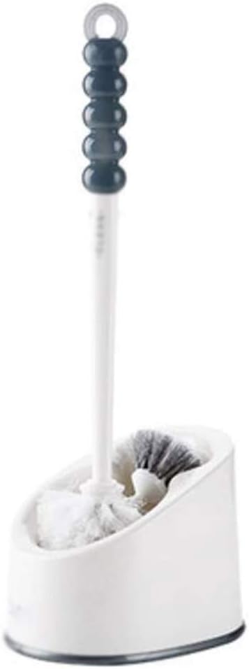 Toilet Brush and Bracket, Toilet Cleaning Brush Set, Bathroom Storage Rack No Dead Ends,Soft,Toilet Brush with Base