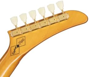 Epiphone Inspired by Gibson Custom 1958 Explorer Lefty, Aged Natural with Black Pickguard and Hard Case