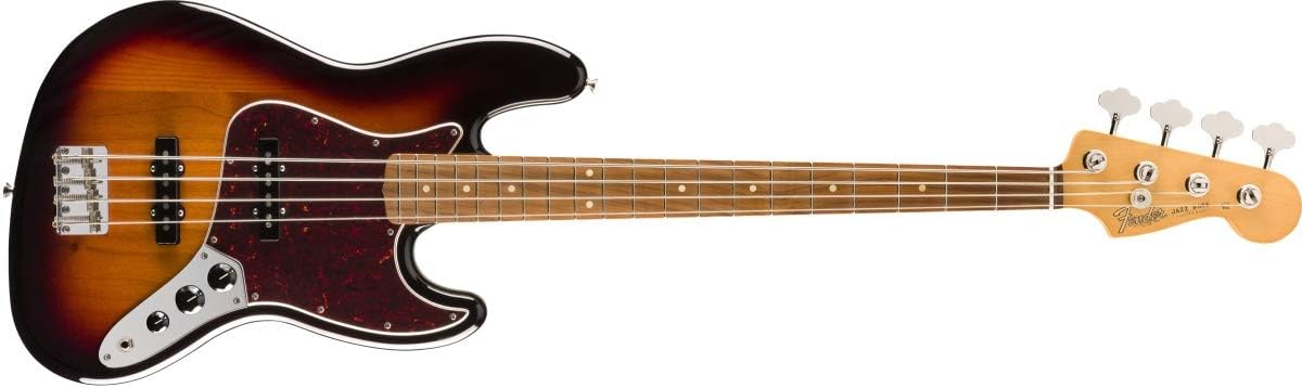 Fender Vintera 60s Jazz Bass, 3-Color Sunburst, Pau Ferro Fingerboard