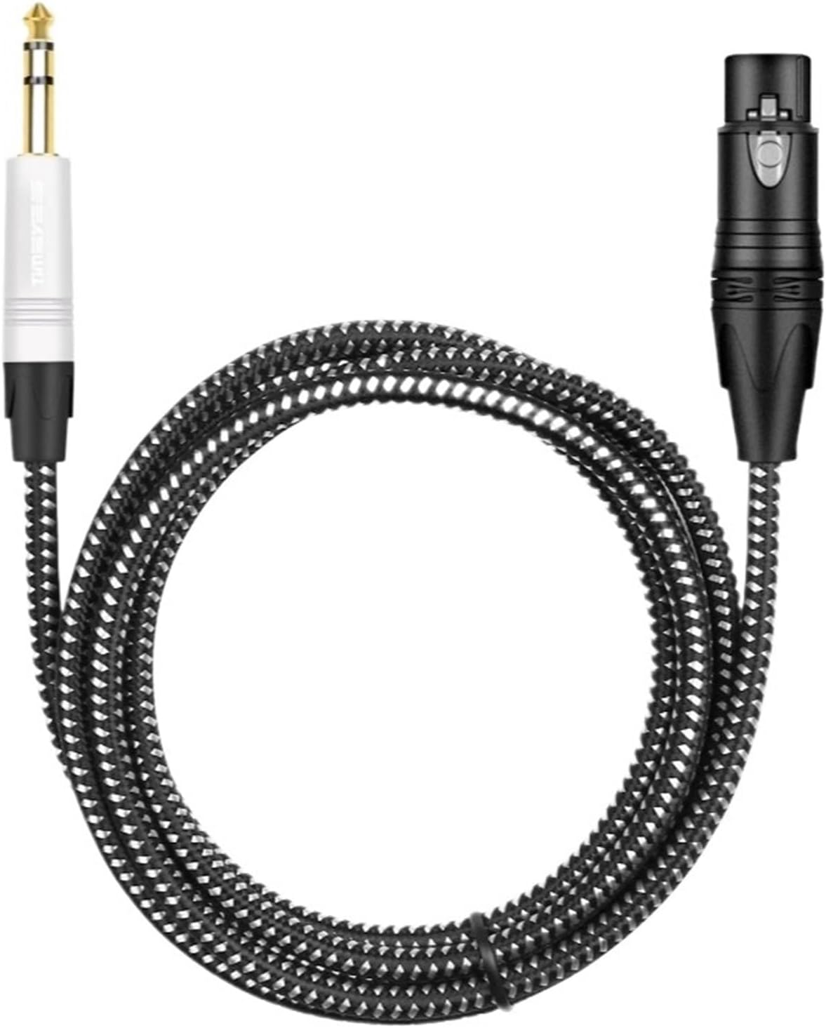 6.35mm 1/4 inch TRS to XLR Female Gold-plated Stereo Balanced Audio Cable Suitable for Microphone Mixers Amplifiers Speakers(5m)