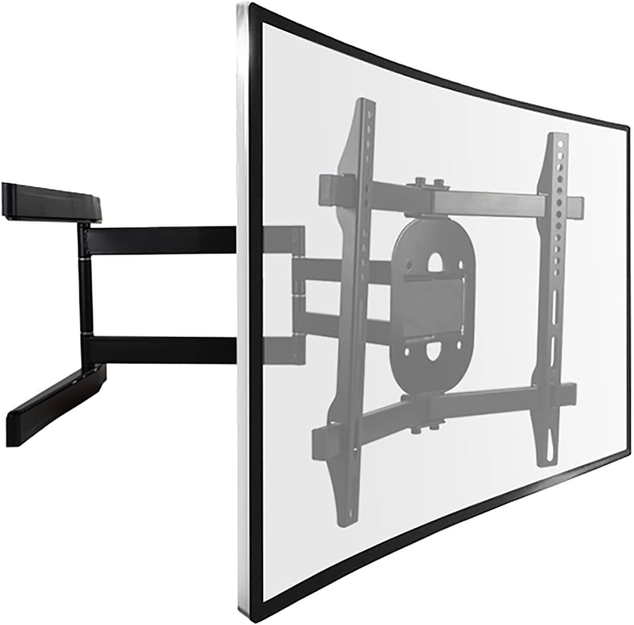 TV Stand,tv Wall Mount TV Mount,Adjustable TV Wall Bracket,Fits Most 32-65 Inch LCD Curved TVs,with Loading 77lbs,Can Tilt,Swivel,Telescopic,Save Space