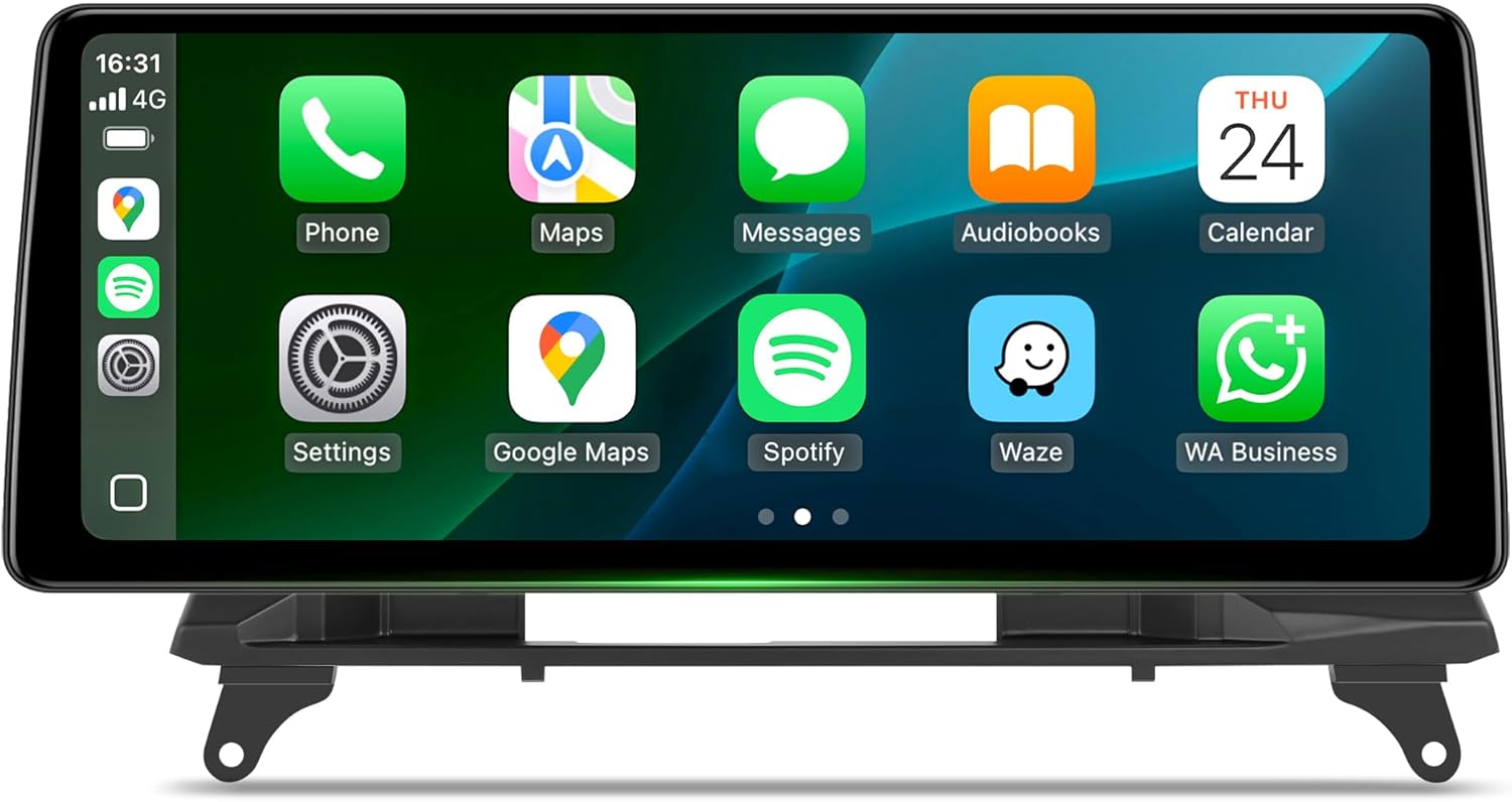 12.3 inch Android Touch Screen for BMW X5 X6 CIC E70 E71 (2011-2013) /CCC (2007-2010) Wireless CarPlay Android Auto Upgrade Factory Car Radio Retain Original Amplifier Stereo Head Unit (12.3A-X5CCC)