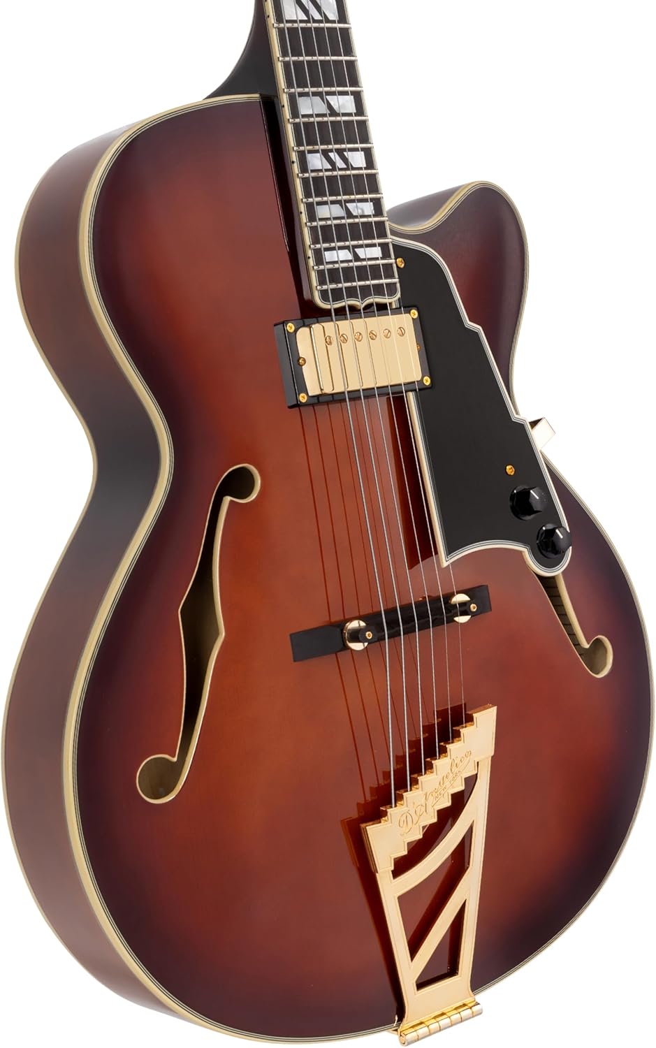D'Angelico Excel 16 Hollowbody Electric Guitar - Amaretto Burst