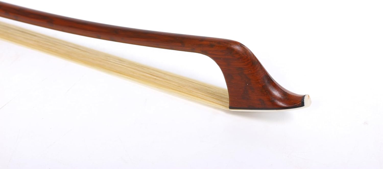 Double Bass German bow 3/4 Snake wood Nice inlay Natural Mongolia Horsehair Well Balance Handmade