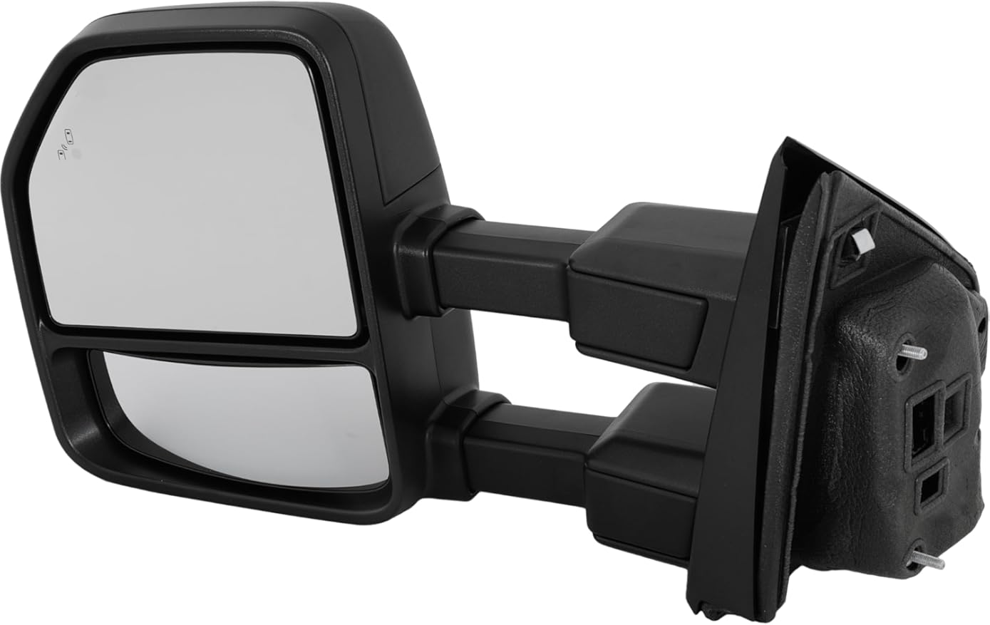 Kool Vue Driver Side Power Heated Towing Mirror for Ford F-250 F-350 Super Duty 2017-2022, Manual Fold, Signal Light, Blind Spot, Textured, side mirror replacement, automotive exterior mirrors