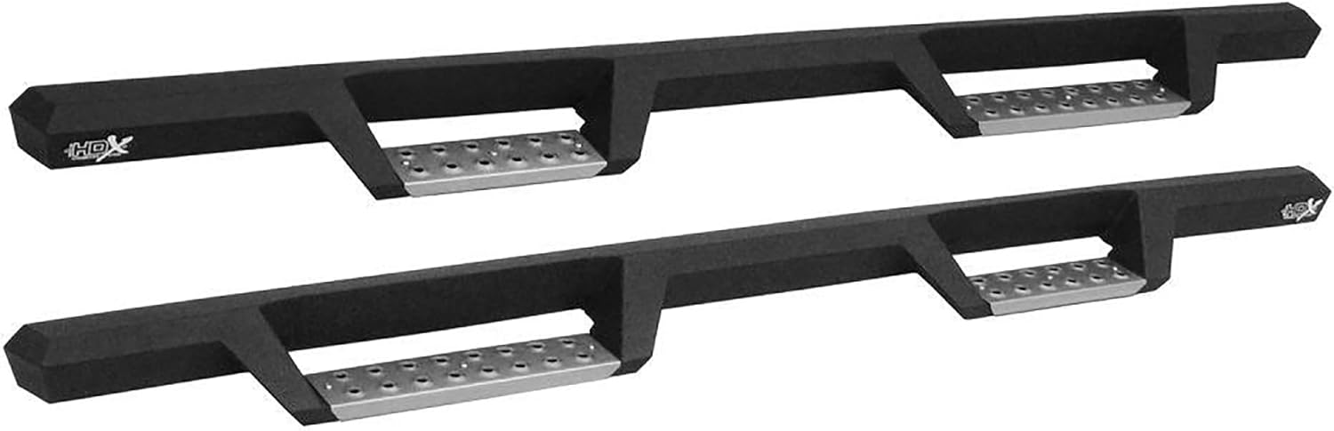 Westin 56-113152 HDX Stainless Drop Nerf Step Bars fits 1999-2016 F-250 F-350 F-450 F-550 Super Duty SuperCab Textured Black Pair