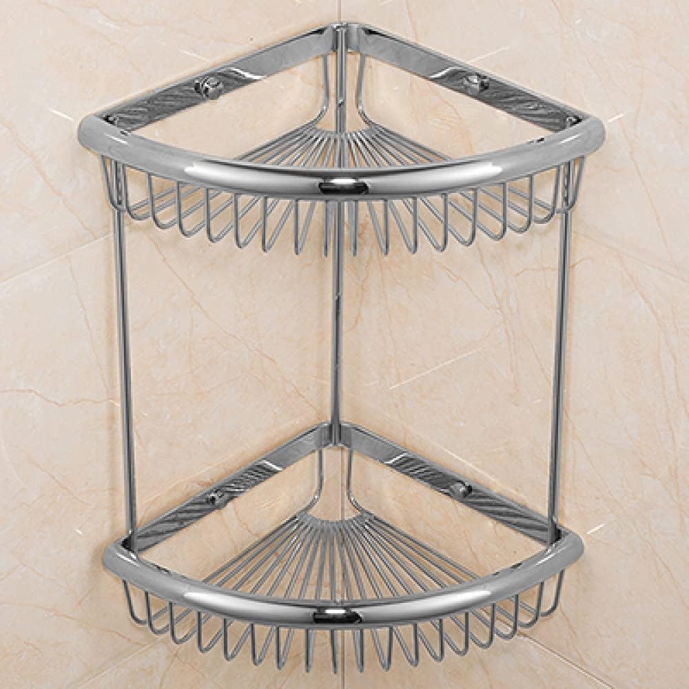 IsolaY Clear Crystal Bathroom Hardware Set Chrome Decoration for Towel Hanger Organize Wall Mount Accessories,Corner Shelf,1