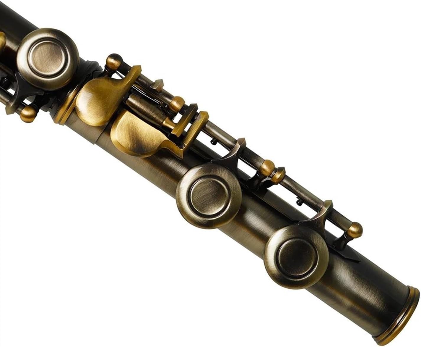 C-Key 16-Hole Flute Set C Key Flute With Case Cloth Gloves Woodwind Instrument Accessory Green Antique