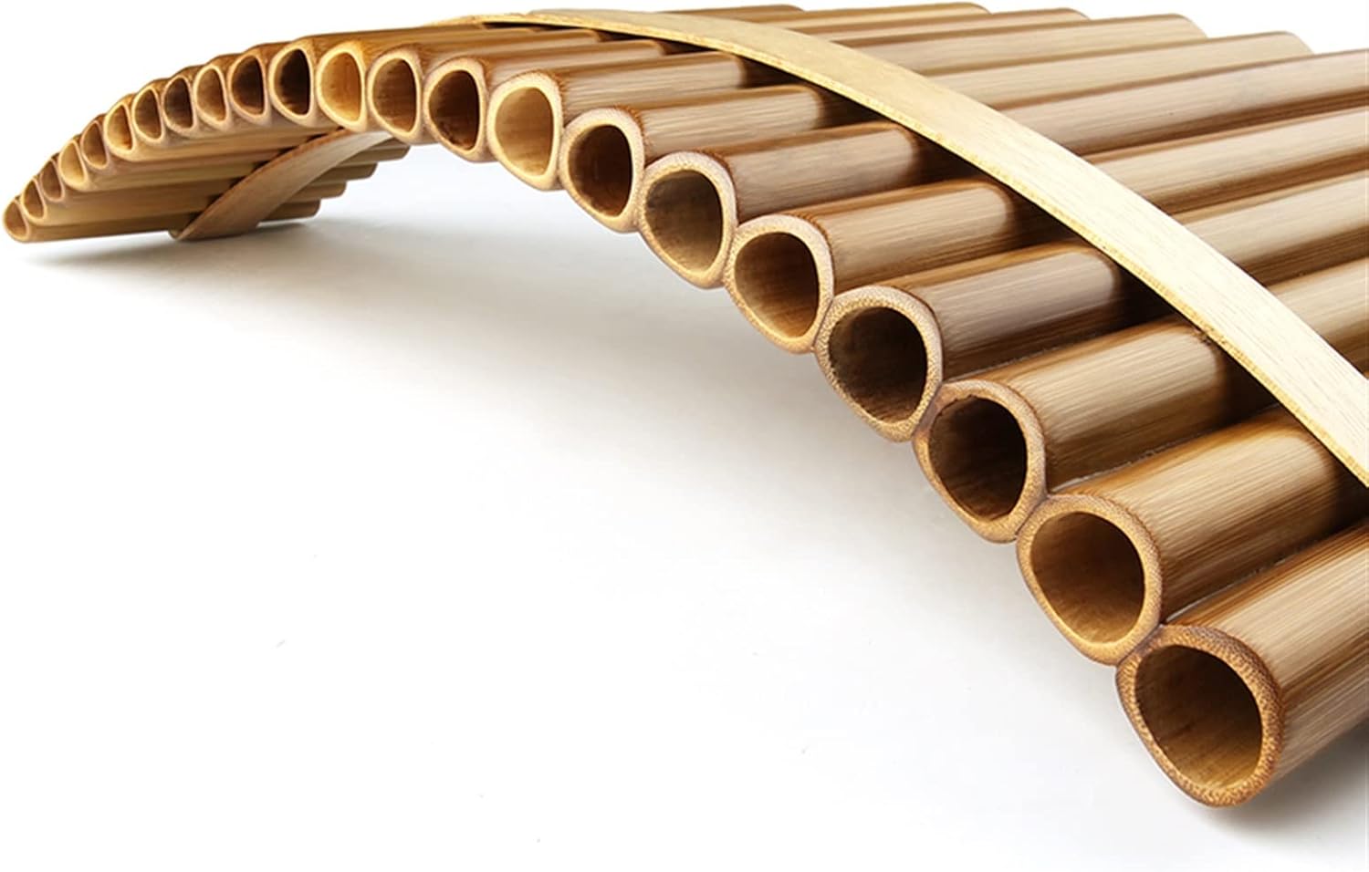 KESHUO Bamboo Light Weight 22 Pipes Handmade Music Instruments Woodwind Pan Flute Panpipes (Color : 22C Right Hand)